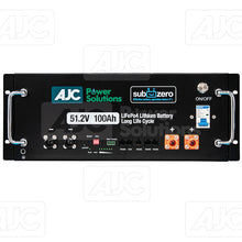 Load image into Gallery viewer, AJCPS 100Ah LiFe Po4 SubZero Lithium Battery