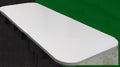 Grey Tabletop 25mm 1650x615 4 Radius Corner (20ft)