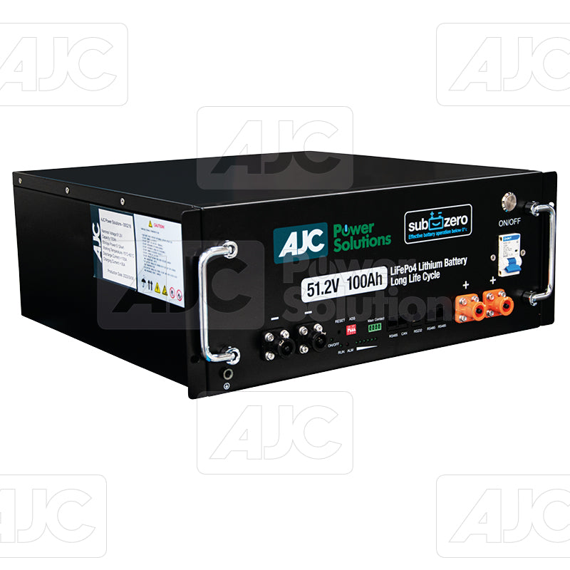 AJCPS 100Ah LiFe Po4 SubZero Lithium Battery