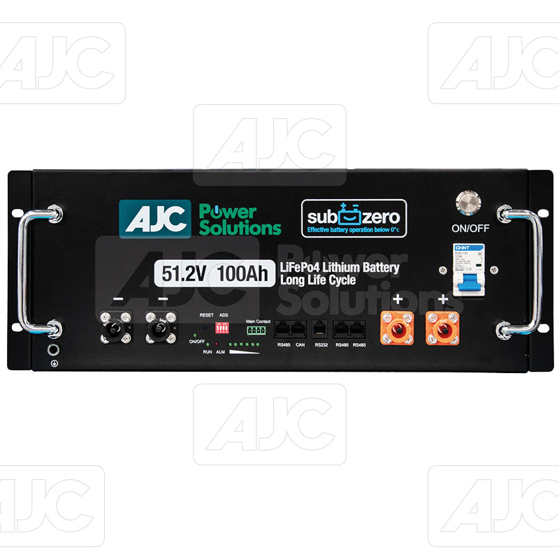 AJCPS 100Ah LiFe Po4 SubZero Lithium Battery