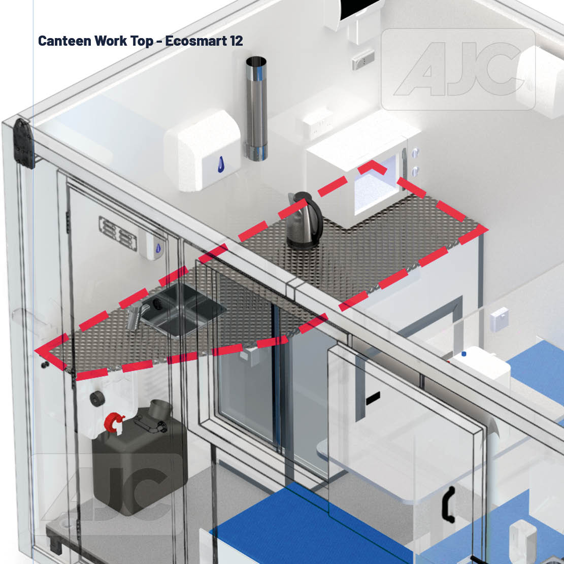 Canteen Work Top - Ecosmart 12