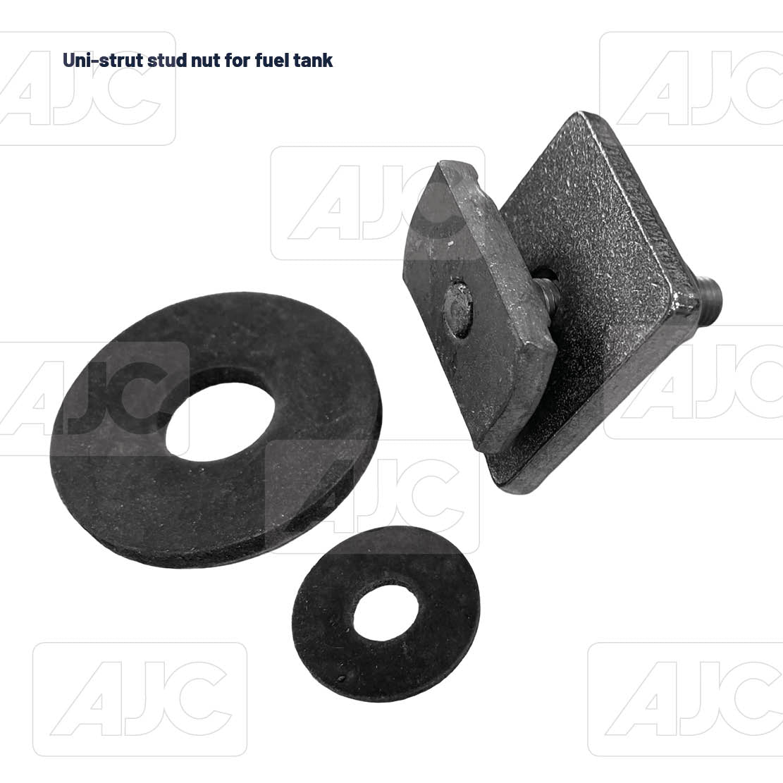 Uni-strut stud nut for fuel tank