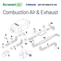 Webasto Air Top 2000 STC - Combustion Air & Exhaust Parts