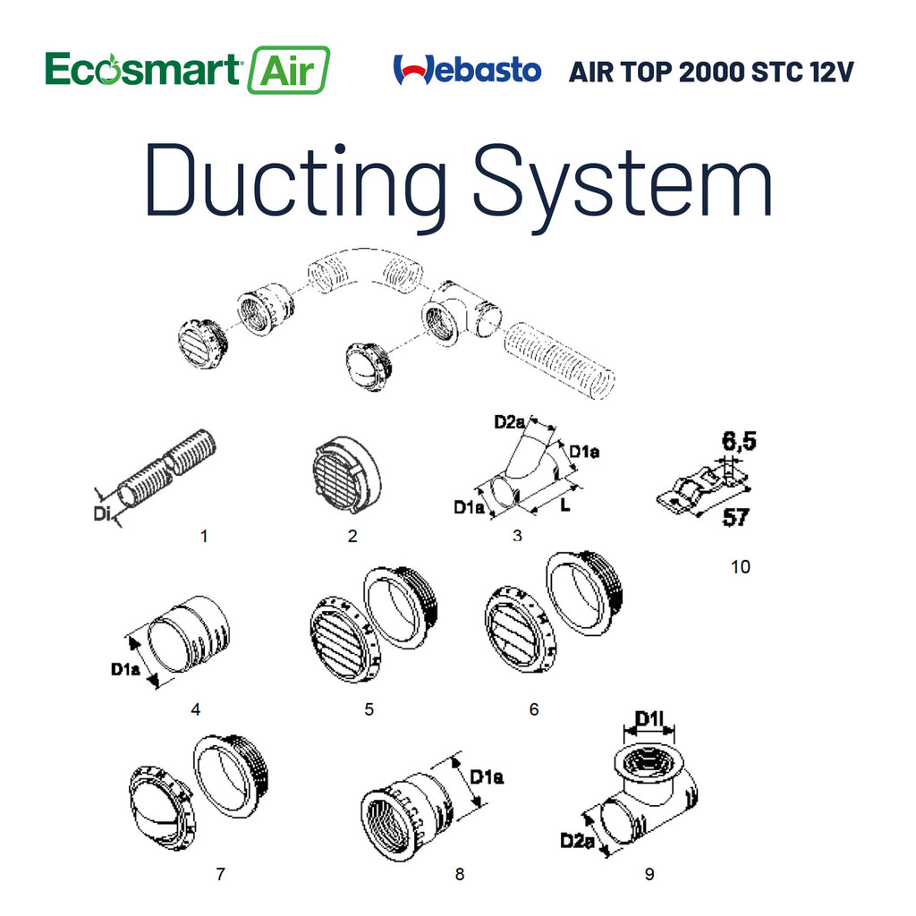 Webasto Air Top 2000 STC - Ducting System