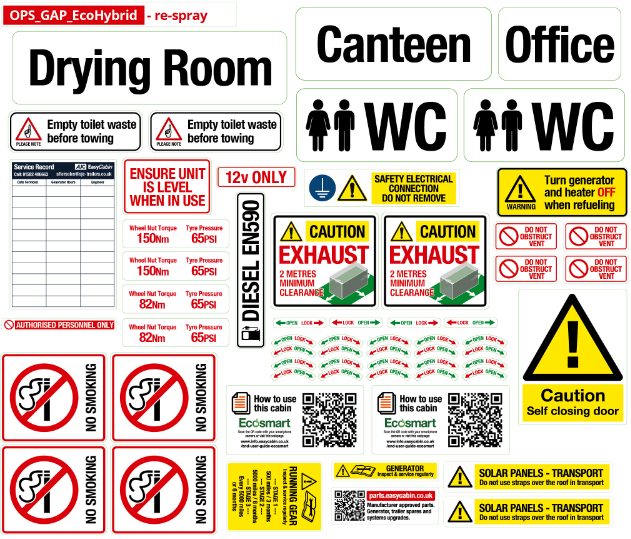EcoHybrid Respray OPS Sticker Set