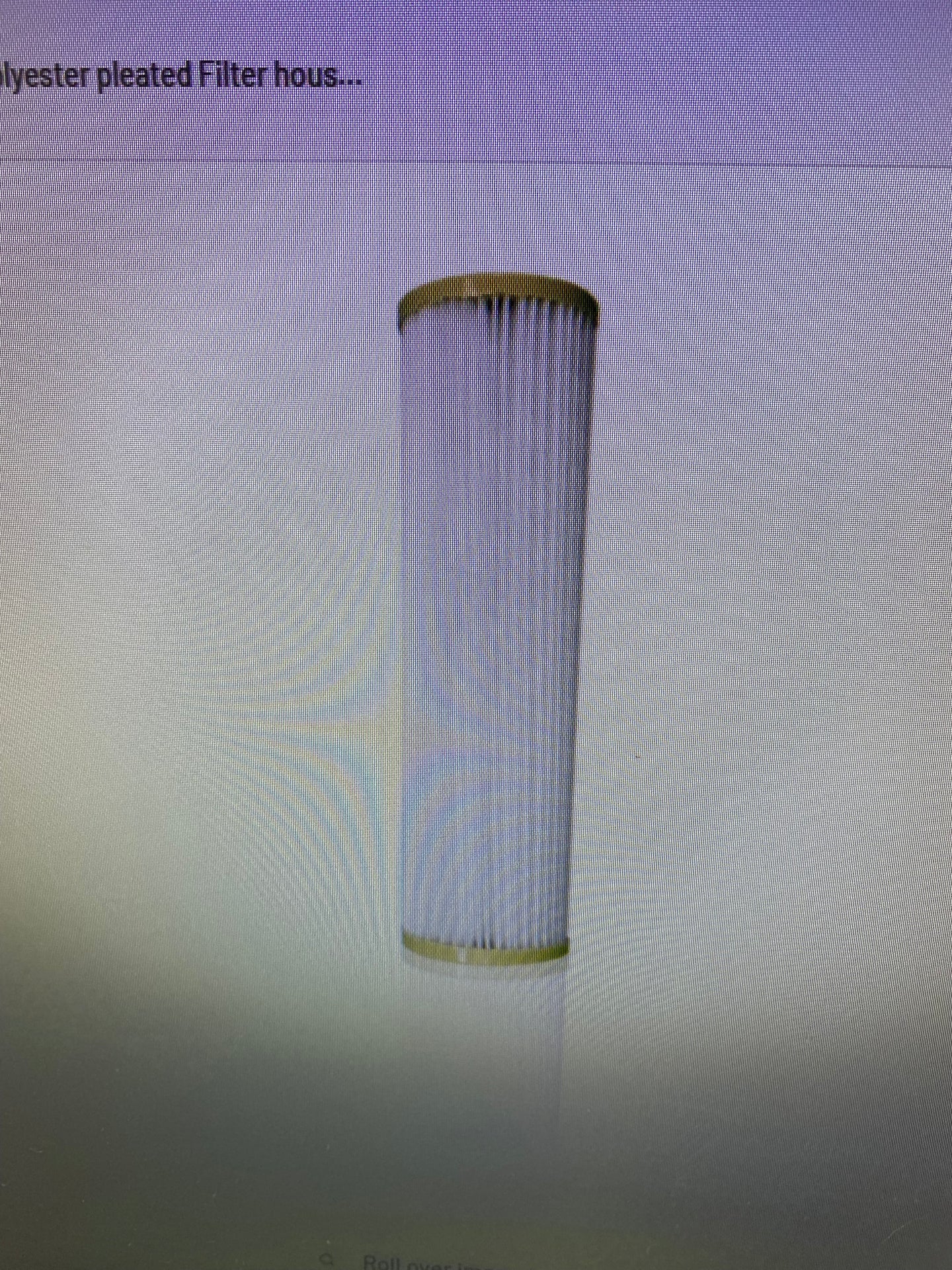 10 inch Polyester pleated Filter housing insert