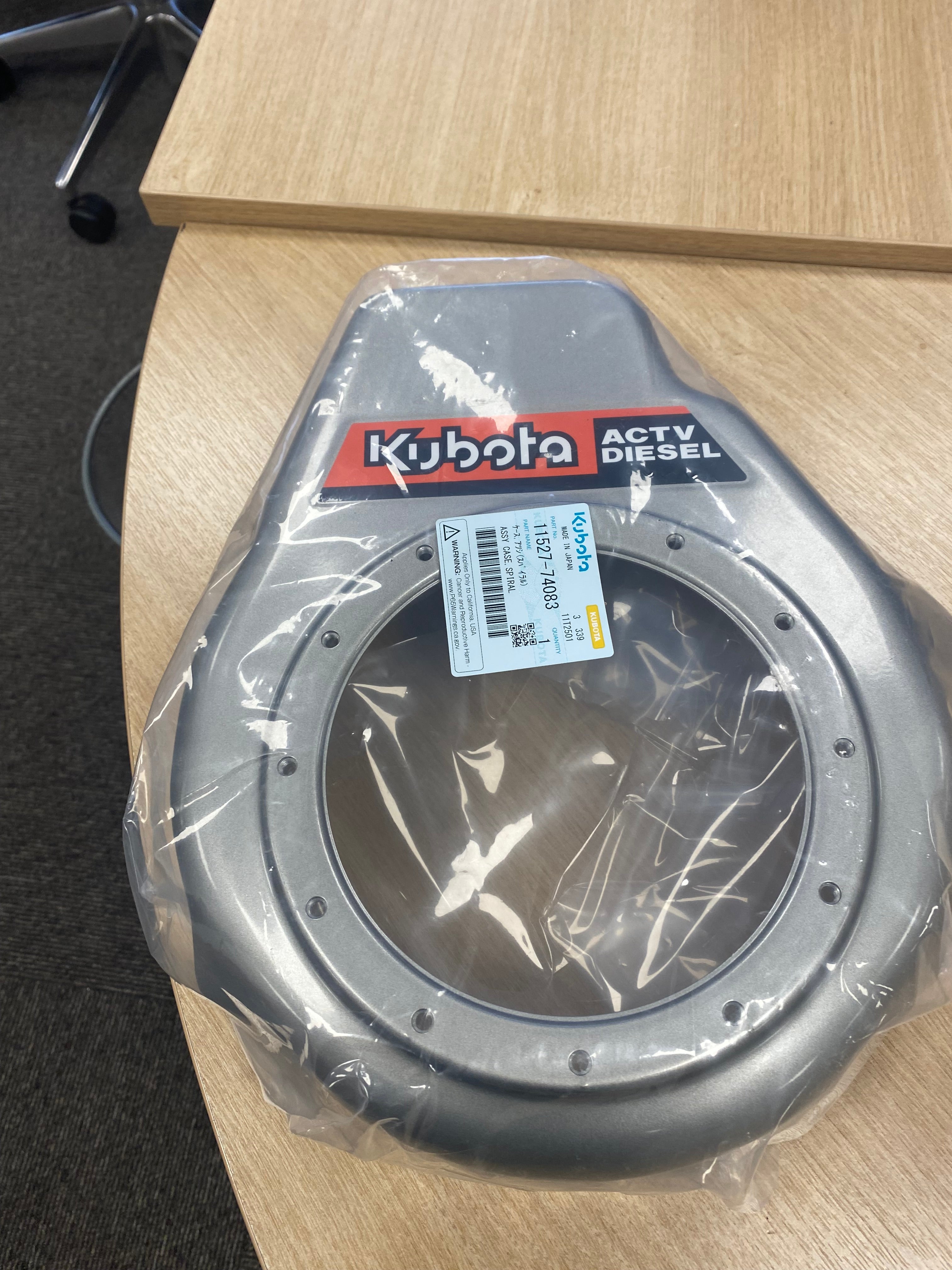Fan Shroud Kubota OC60 Spiral Case Assembly