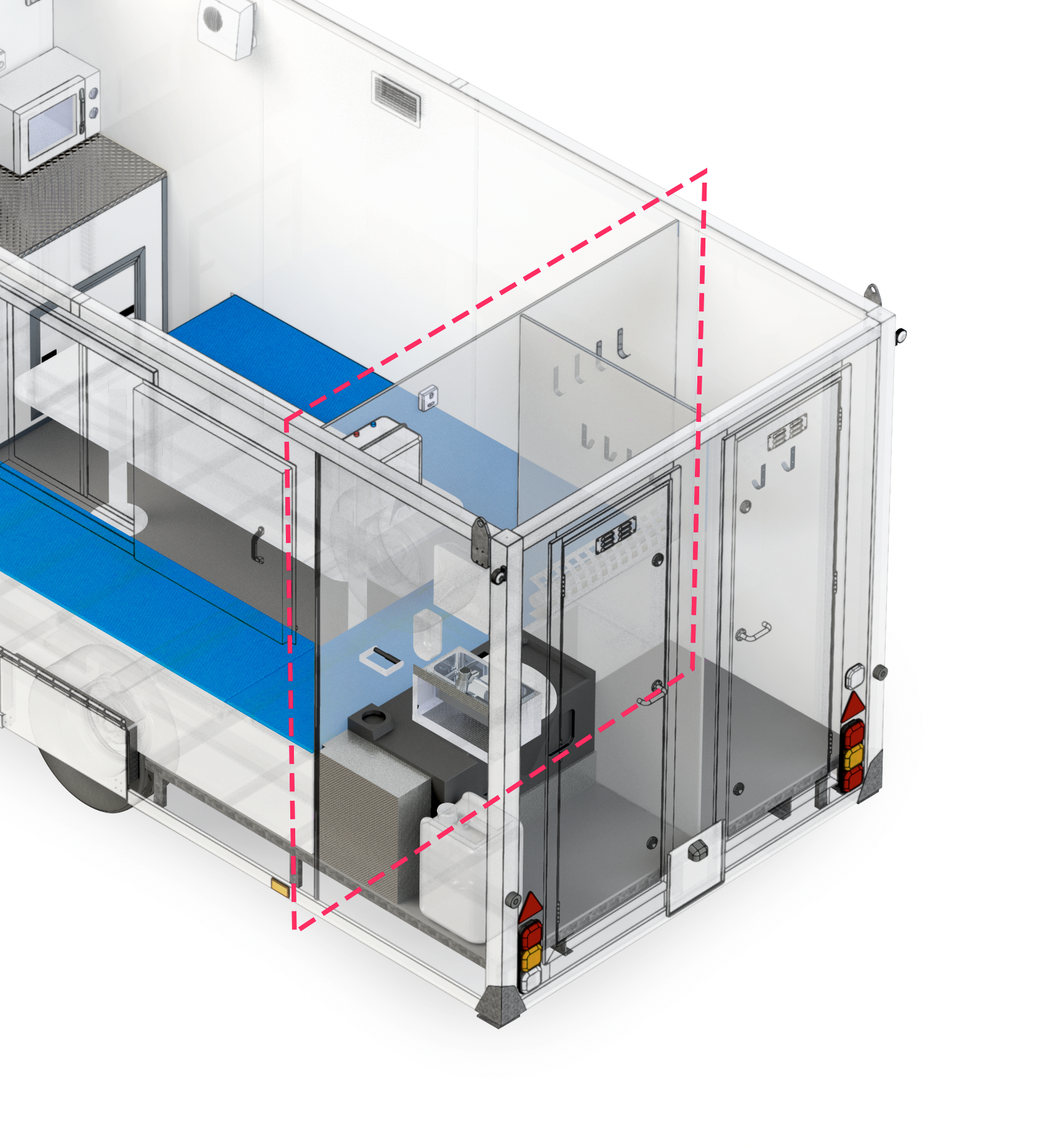 Canteen Internal Partition Wall 2105x2110 (Ecosmart 16)
