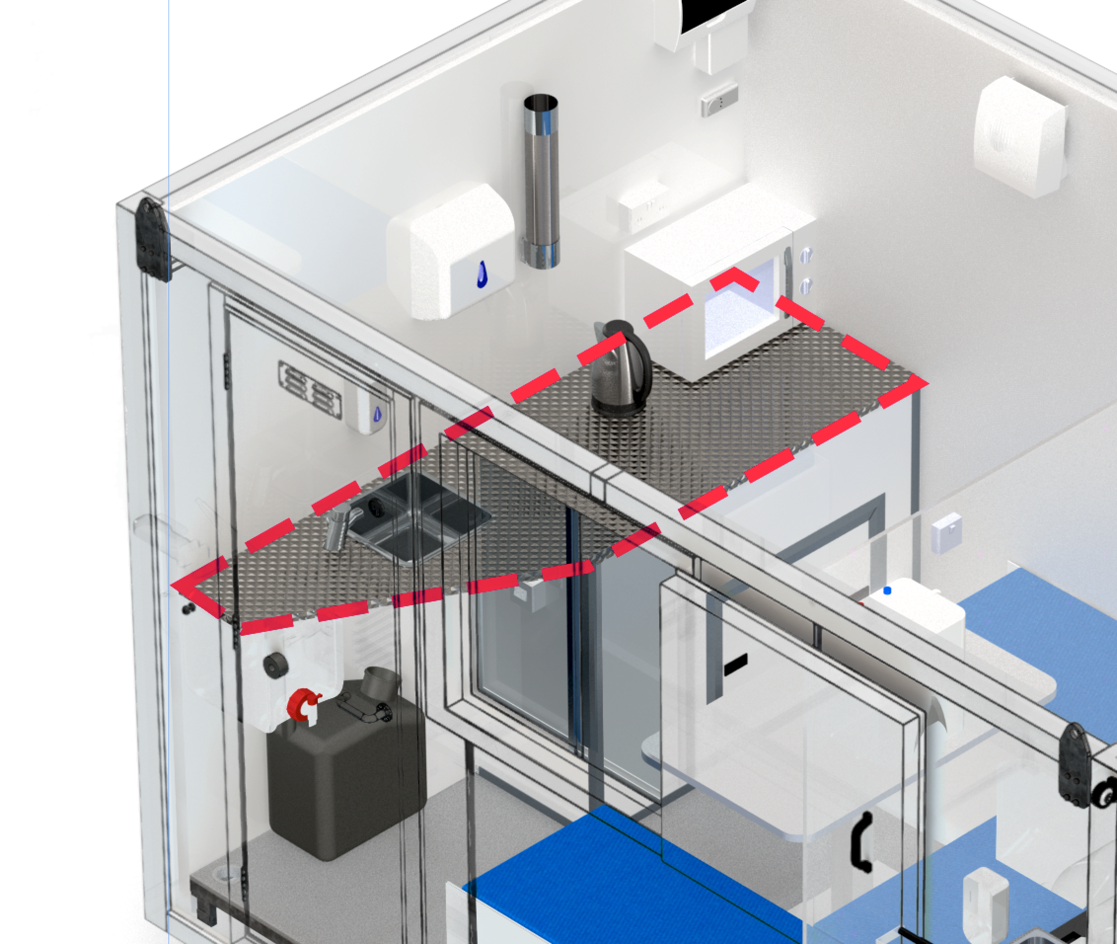 Canteen Work Top - Ecosmart 12