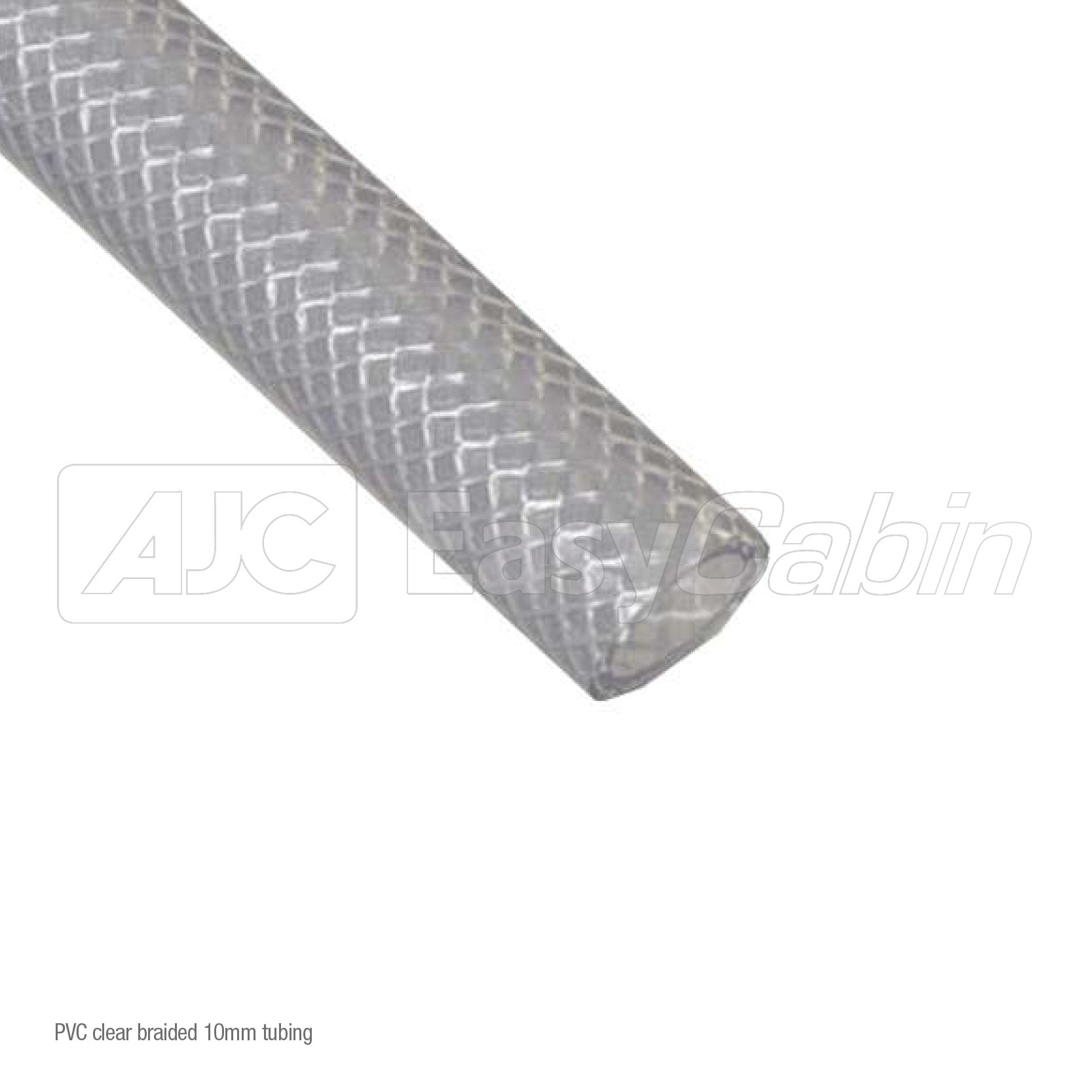 PVC Clear Braided 10mm tubing