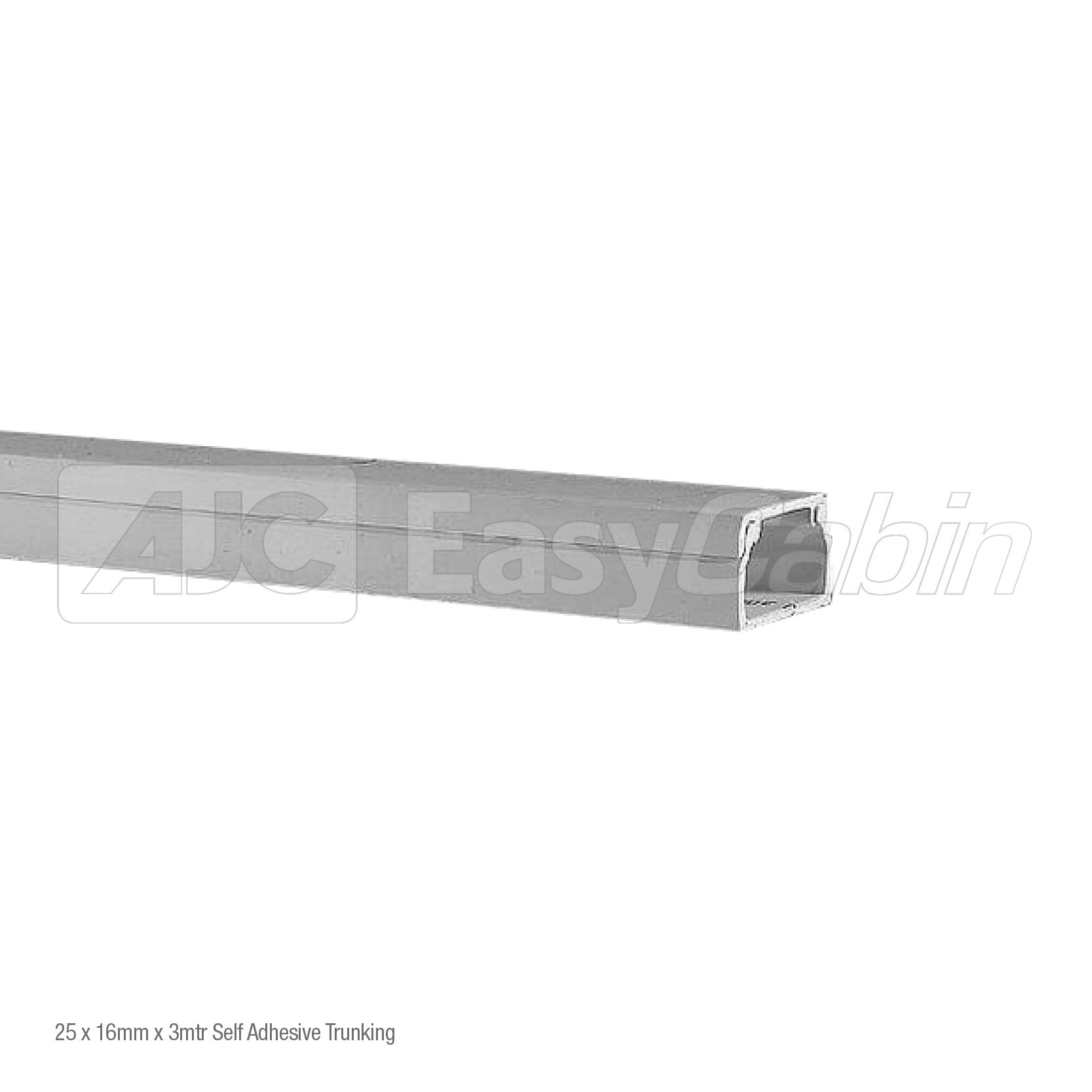 25 x 16mm x 3mtr Self Adhesive Trunking