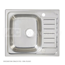 Load image into Gallery viewer, Spacesaver sink stainless steel (Ecostatic - Kitchen Sink)
