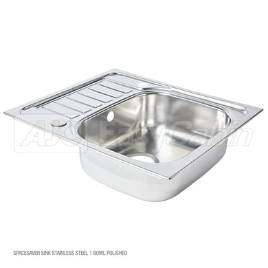 Spacesaver sink stainless steel (Ecostatic - Kitchen Sink)