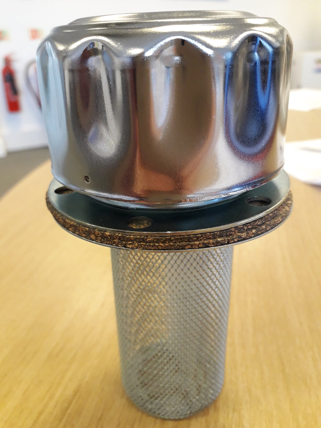Fuel Filler Cap Silver with Strainer