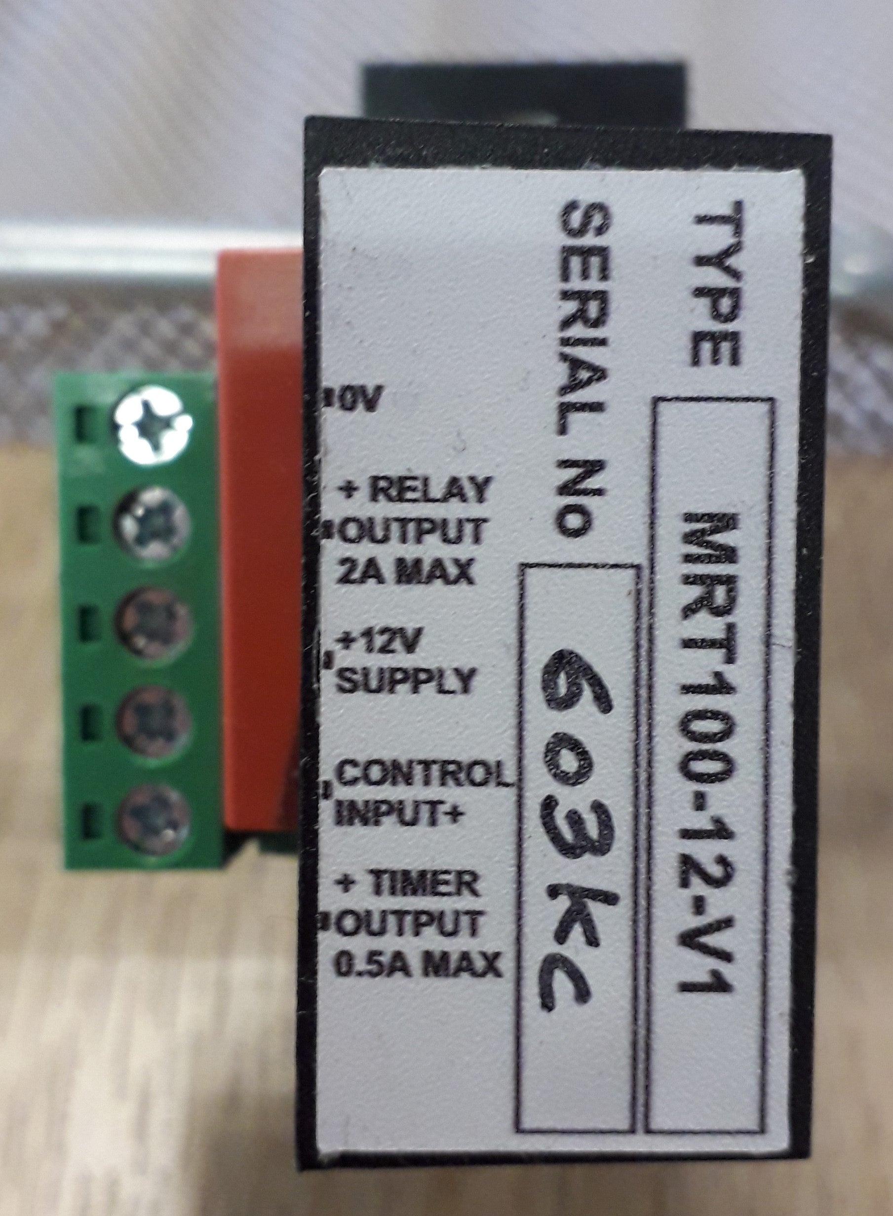 TIMER RELAY FOR x228 CONTROLLER