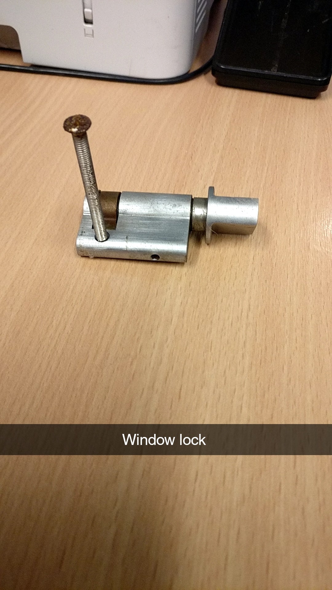 Window shutter lock barrel