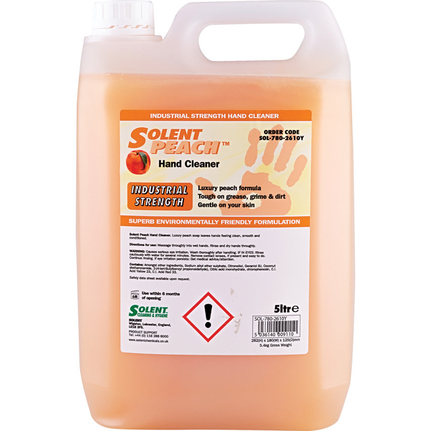 Liquid Hand Soap 5 Ltrs - Solent Peach
